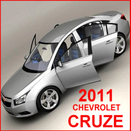 3D Models Cars 2011 Chevrolet Chev Cruze & Chevvy VOLT